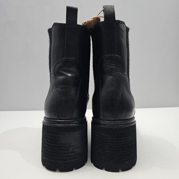 NEW Sofft Jordie Ankle Boot Women 10 Black Leather Waterproof Chelsea Block Heel - Picture 7 of 14